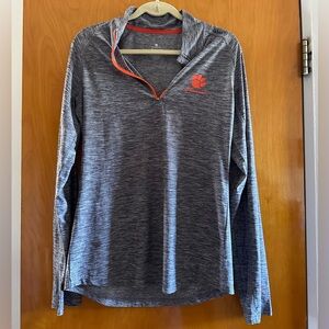 Clemson Tigers Grey Quarter Zip